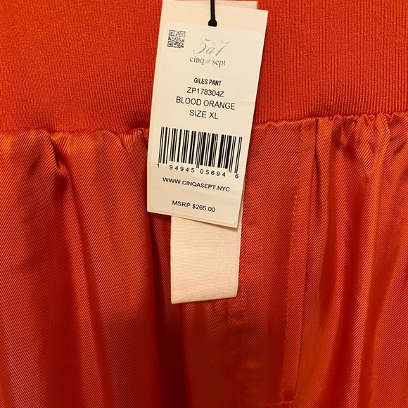 Cinq a Sept Tous Les Jores Giles satin jogger highwasted pant - Picture 2 of 5